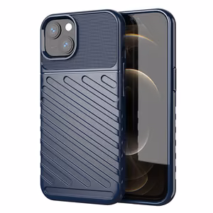 Thunder Case гибкий прочный защищённый TPU чехол для iPhone 13 mini синий