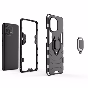 Telefono dėklas Ring Armor Xiaomi Mi 11 juodas