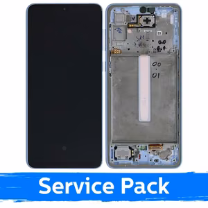 LCD дисплей совместим с Samsung A336 A33 5G с рамкой / синий / (Service Pack)
