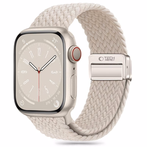 Tech-Protect Nylonmag ремешок для Apple Watch 4 / 5 / 6 / 7 / 8 / 9 / SE / Ultra 1 / 2 (42 / 44 / 45 / 49 mm) - бежевый