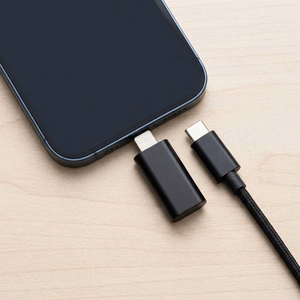 Adapter Type C to Lightning Blue Star - black
