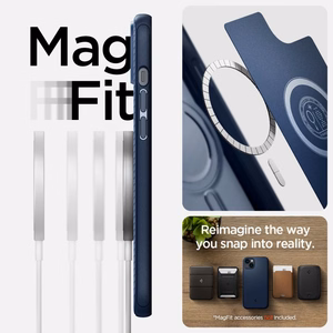 Spigen Mag Armor dėklas telefonui iPhone 14 Plus - mėlyna