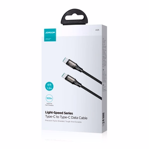Joyroom Light-Speed Series S-A25 кабель USB-C USB-C 100W 1.2м - чёрный