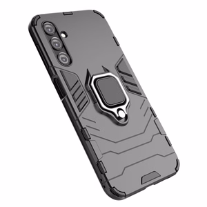Ring Armor case for Samsung Galaxy A24 4G armored cover magnetic holder ring black