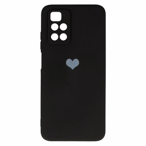 Vennus Silikoninis širdies dėklas Xiaomi Redmi 10 dizainas 1 juodas