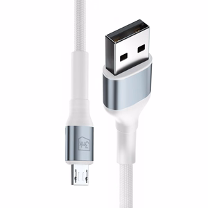3mk Hyper Cable N-SERIES USB-A / MicroUSB 1m 5V/2.4A 12W laidas - baltas