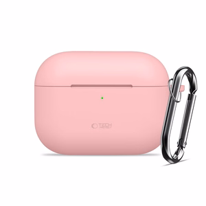 "Tech-Protect" silikoninis dėklas su kabliuku, skirtas "AirPods Pro" - rožinis