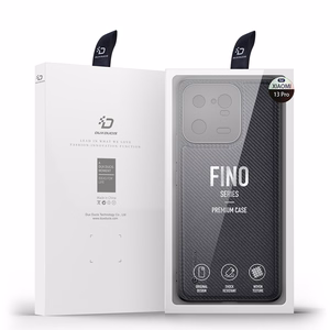 Dux Ducis Fino dėklas Xiaomi 13 Pro su silikoniniu rėmeliu pilkas