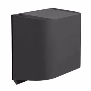 HiSmart HT260331 dažyto metalo išorinis gaubtas vienos patalpos rekuperatoriui, 300 × 253 × 140 mm, juodas