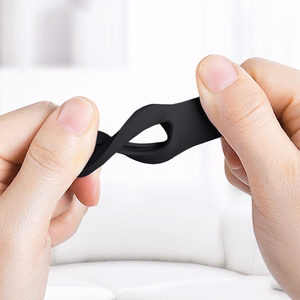 Crong Silicone case for Apple AirTag 1 / 2, with key ring, black