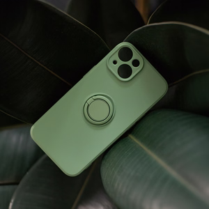 Dėklas telefonui su pirštų laikikliu Xiaomi Redmi Note 13 5G (global) žalias