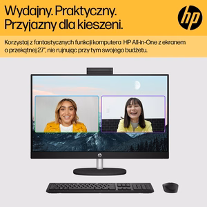 HP 27-cr0222nw AMD Ryzen™ 7 7730U 68,6 cm (27") 1920 x 1080 pikselių viskas viename kompiuteris 16 GB DDR4-SDRAM 512 GB SSD Windows 11 Home Wi-Fi 6 (802.11ax) Baltas