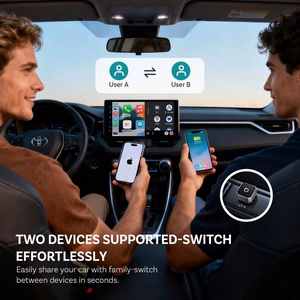Belaidis CarPlay/Android Auto adapteris Ottocast Mini Cube sidabrinis CP88-T3