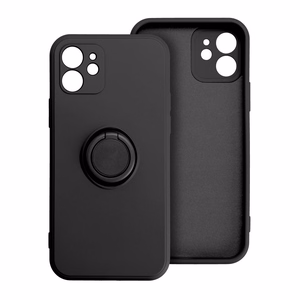Silikoninis žiedinis dėklas telefonui XIAOMI Redmi Note 13 Pro 5G - juodas