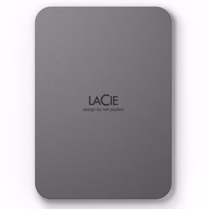 LaCie Mobile Drive Secure 2TB išorinis kietasis diskas USB-C pilkas