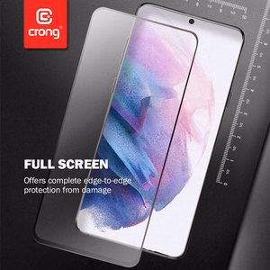 Crong 7D Nano Flexible Glass 9H hibridinis ekrano stiklas, skirtas Samsung Galaxy S21+