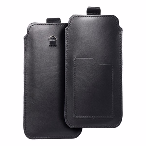 ROYAL - Odinė universali diržo kišenė / juoda - Dydis 2XL+aukštas - SAMSUNG S21 ULTRA / HUAWEI P Smart 2021 / XIAOMI Redmi 12 / OPPO A98 5G