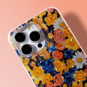 Glow Glam dėklas telefonui Motorola Moto G56 oranžinis