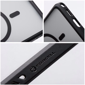 Чехол для Samsung S26 ULTRA Forcell F-Protect Smoke Hybrid Premium совместимый с MagSafe черный