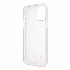 Guess GUHCN58PCGLSI iPhone 11 Pro silver/silver hard case Glitter
