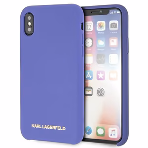 Karl Lagerfeld Silicone iPhone X/Xs Case - Purple