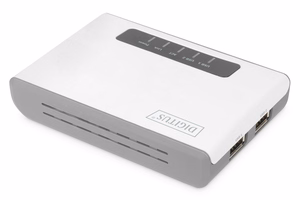 Digitus DN-13024 belaidis daugiafunkcis tinklo serveris su 2 USB 2.0 prievadais, 300 Mb/s