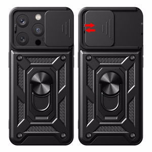 TFO Defender Slide smūgiams atsparus dėklas su slankiojančia kameros apsauga, skirtas Honor Magic8 Lite – juodas