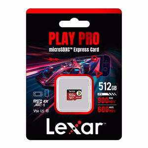 Карта памяти Lexar PLAY Pro microSD Express 7.1 объемом 512 ГБ