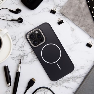 Чехол для Samsung S26 ULTRA Frame Mag Cover совместимый с MagSafe чёрный