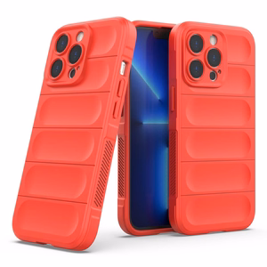 Magic Shield dėklas telefonui iPhone 13 Pro Max lanksčios šarvuotos raudonos spalvos dangtelis