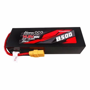 Аккумуляторная батарея Gens ace G-Tech 8500 мА·ч, 14,8 В, 60C, 4S1P, LiPo, корпус из ПК с разъемом XT90