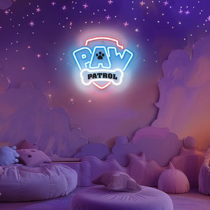 Pakabinamas Paw Patrol LED neoninis šviestuvas ant organinio stiklo – logotipas OW-130146