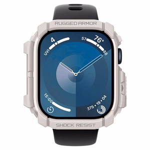 Spigen Rugged Armor ремешок для Apple Watch 10 46mm - бежевый