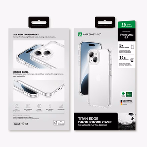 Amazing Thing Titan Edge dėklas 15FT IP156.7TECL Iphone 15 Plus skaidrus