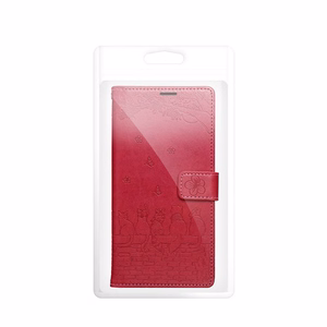 MEZZO Book Dėklas SAMSUNG S26 PLUS katės raudonas