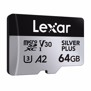 Karta pamięci Lexar High-Performance Silver Plus microSDXC 64GB + adapter