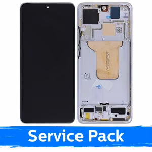 LCD дисплей совместимый с Xiaomi 12 (12S 12X) с рамкой фиолетовый (Service Pack)