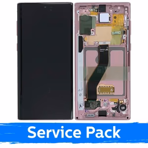 LCD ekranas skirtas Samsung N970 Note 10 su rėmeliu / Aura Glow / (Service Pack)