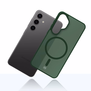 3mk Smoke MagCase skirtas Samsung Galaxy S24 žalias-permatomas