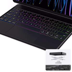 Dux Ducis "MK Series" Wireless Keyboard / Case for Apple iPad Air 11 (2024) / Air 11 (2025) / Air 4 / Air 5 / iPad Pro 11 (2018 / 2020 / 2021 / Black
