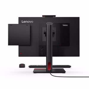 Lenovo ThinkCentre M70q Gen 5 Intel® Core™ i3 i3-14100T 8 GB DDR5-SDRAM 256 GB SSD Windows 11 Pro Mini PC Mini kompiuteris Juoda