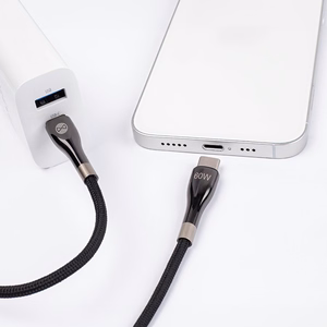 Forever Sleek кабель USB-C - USB-C 1,0 m 60W чёрный