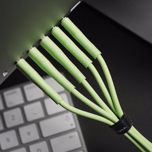 Кабель USB A to USB C Forcell F-Energy QC4.0 3A 66W Silicone 1 m C342 зелёный
