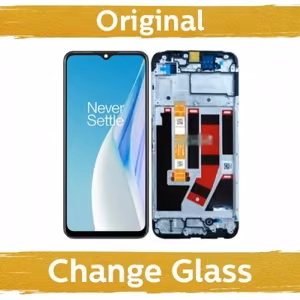 LCD дисплей для OnePlus Nord N20 SE чёрный с рамкой (Renewed: China)