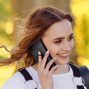 SILIKONINIS ŽIEDAS dėklas telefonui SAMSUNG A54 5G juodas