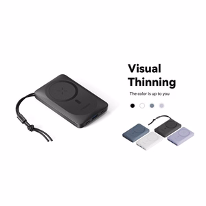 Išorinė baterija POWER BANK VEGER (VP1151) 10000mAh su belaidžiu įkrovikliu (Magsafe 15W) balta