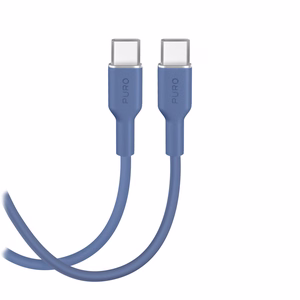 Кабель Puro ICON USB-C — USB-C 1.5м синий