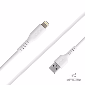 SBS TECABLEUSBIP589W USB-A - Lightning kabelis - baltas