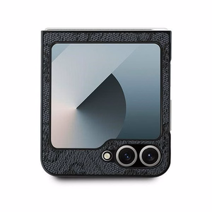 Чехол GUESS для Samsung Z Flip 6 GUHCZF64GMGGR (PU 4G Leather Metal Logo) чёрный
