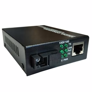 Медиаконвертер MC1310SC для одномодового оптоволокна, 10/100/1000 Мбит/с, SC, TX 1310 нм
